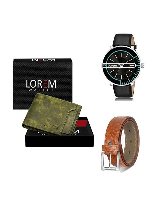 belt, wallet & watch gift combo - 19358496 - Very Small Image - 1