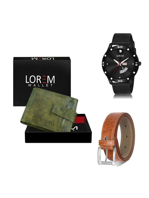 belt, wallet & watch gift combo - 19358547 - Very Small Image - 1