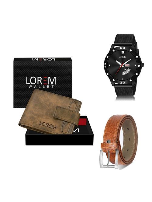 belt, wallet & watch gift combo - 19358548 - Very Small Image - 1