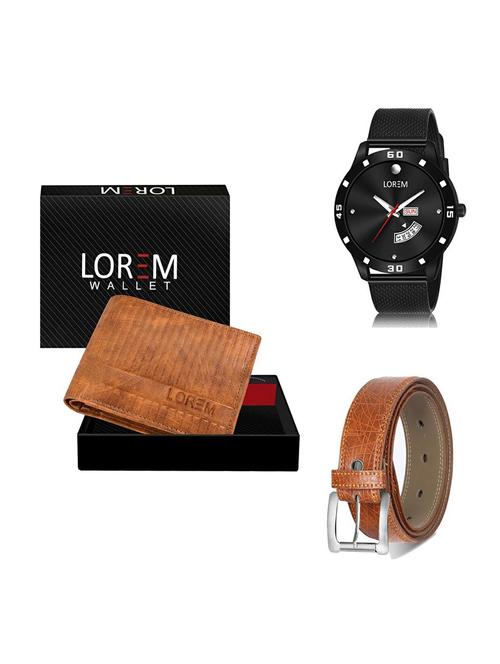 belt, wallet & watch gift combo - 19358554 - Very Small Image - 1