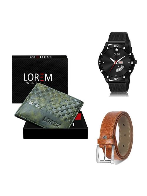 belt, wallet & watch gift combo - 19358563 - Very Small Image - 1