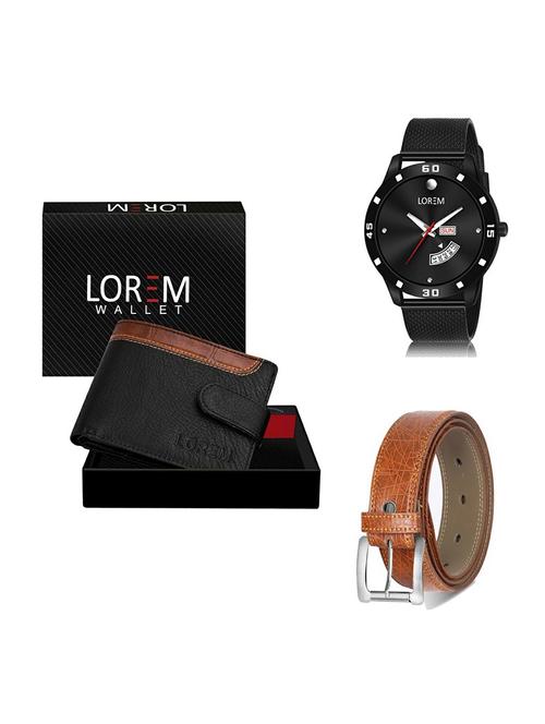 belt, wallet & watch gift combo - 19358570 - Very Small Image - 1