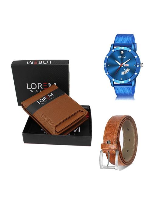 belt, wallet & watch gift combo - 19358574 - Very Small Image - 1