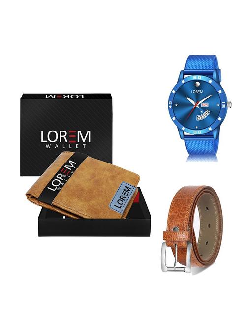 belt, wallet & watch gift combo - 19358581 - Very Small Image - 1