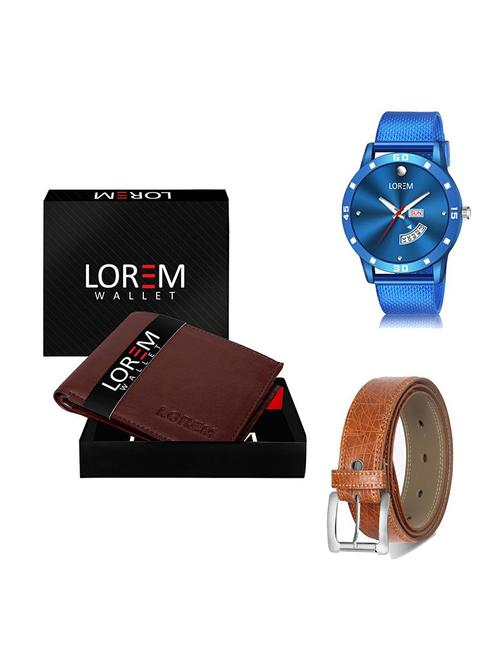 belt, wallet & watch gift combo - 19358584 - Very Small Image - 1