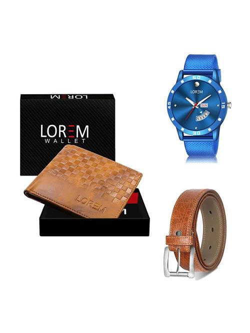 belt, wallet & watch gift combo - 19358607 - Very Small Image - 1