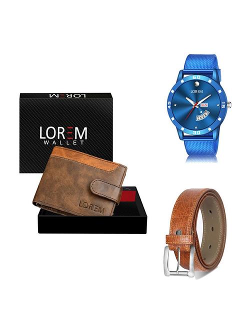 belt, wallet & watch gift combo - 19358614 - Very Small Image - 1