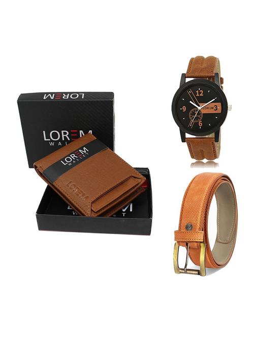 belt, wallet & watch gift combo - 19358623 - Very Small Image - 1