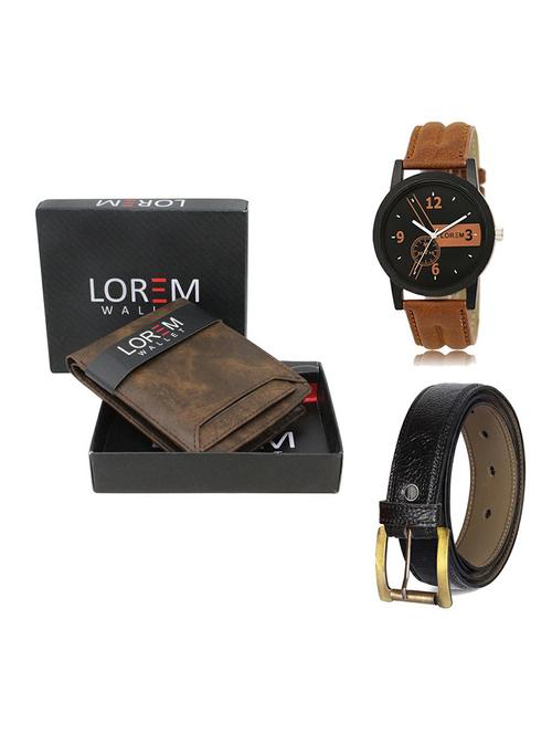 belt, wallet & watch gift combo - 19358627 - Very Small Image - 1