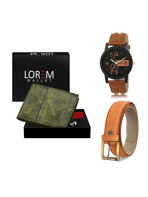 belt, wallet & watch gift combo - 19358665 - Very Small Image - 1