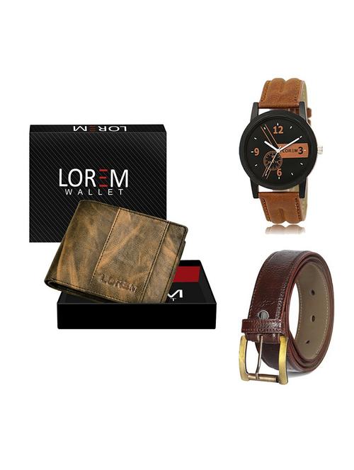 belt, wallet & watch gift combo - 19358673 - Very Small Image - 1