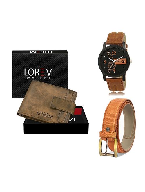 belt, wallet & watch gift combo - 19358680 - Very Small Image - 1