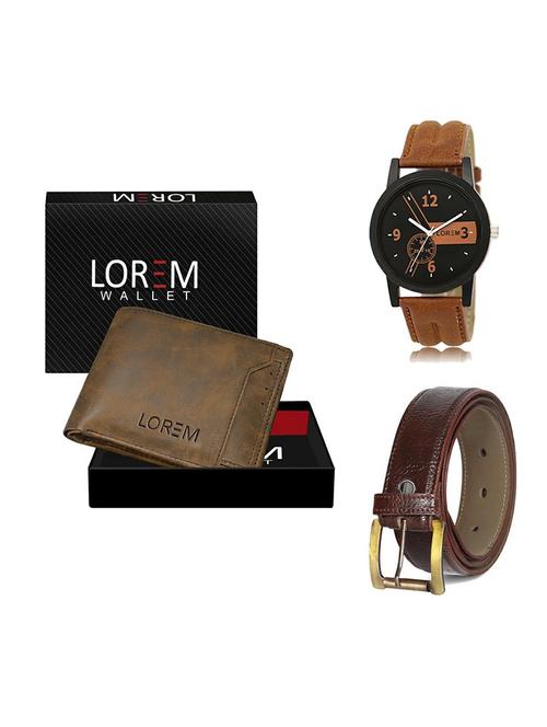 belt, wallet & watch gift combo - 19358685 - Very Small Image - 1