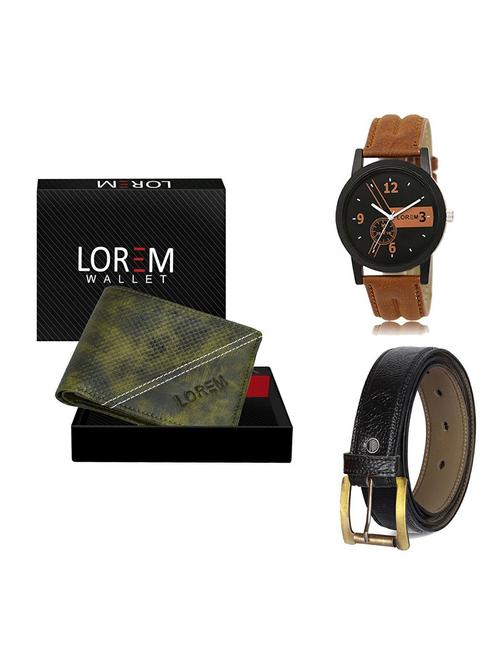 belt, wallet & watch gift combo - 19358714 - Very Small Image - 1