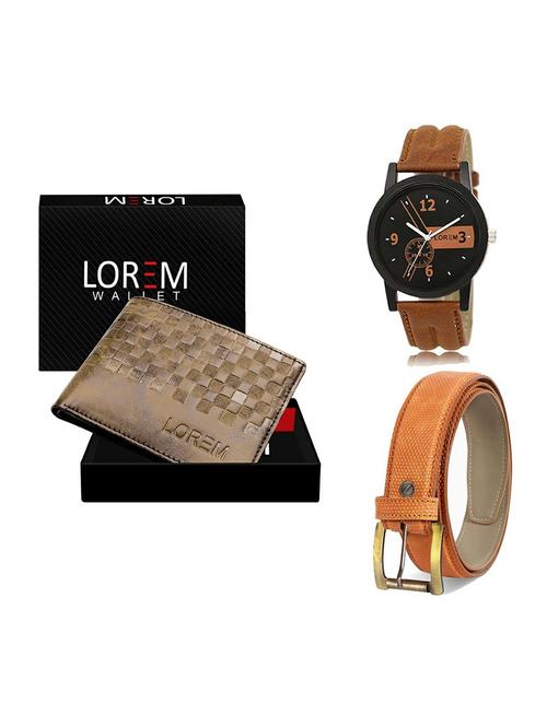 belt, wallet & watch gift combo - 19358719 - Very Small Image - 1