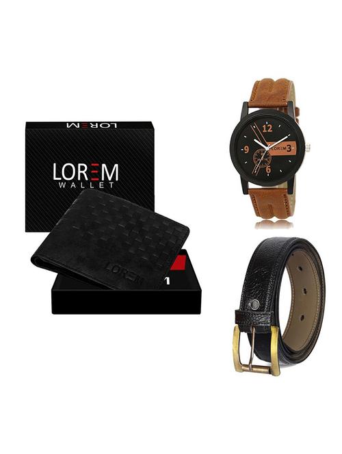 belt, wallet & watch gift combo - 19358729 - Very Small Image - 1