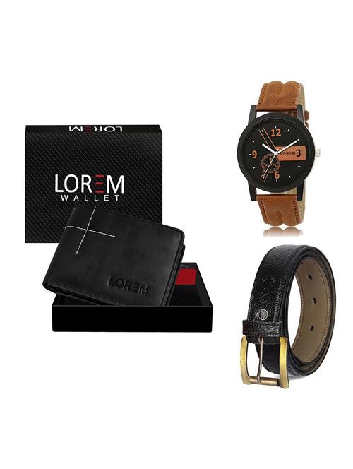 belt, wallet & watch gift combo - 19358732 - Very Small Image - 1