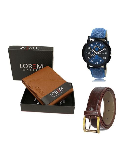 belt, wallet & watch gift combo - 19358754 - Very Small Image - 1