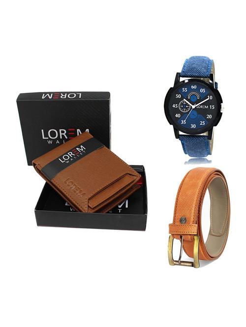 belt, wallet & watch gift combo - 19358758 - Very Small Image - 1