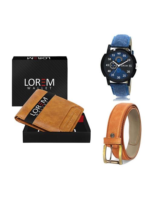 belt, wallet & watch gift combo - 19358764 - Very Small Image - 1
