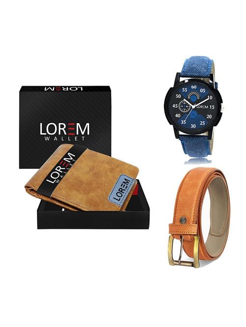 belt, wallet & watch gift combo - 19358779 - Very Small Image - 1