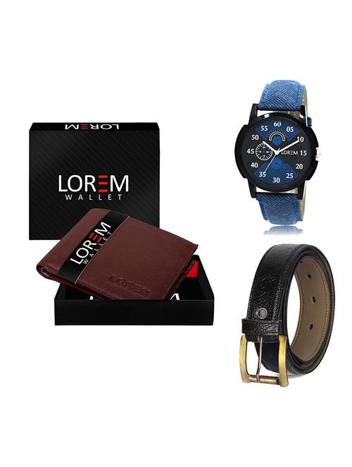 belt, wallet & watch gift combo - 19358789 - Very Small Image - 1