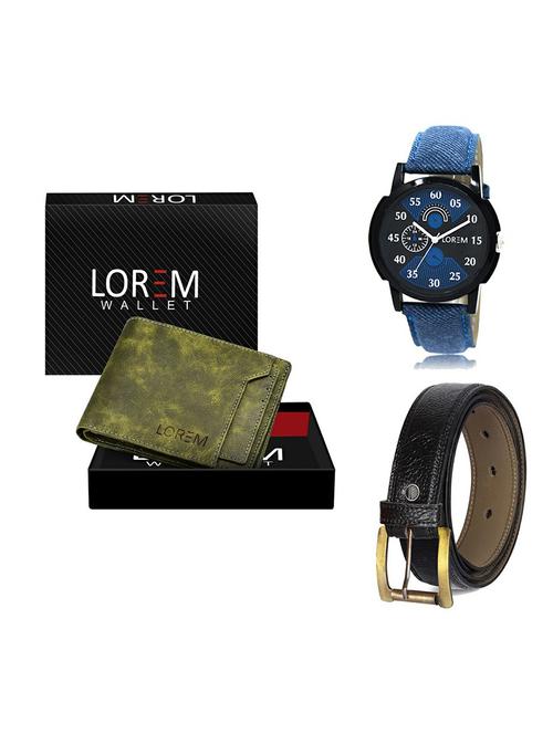 belt, wallet & watch gift combo - 19358795 - Very Small Image - 1