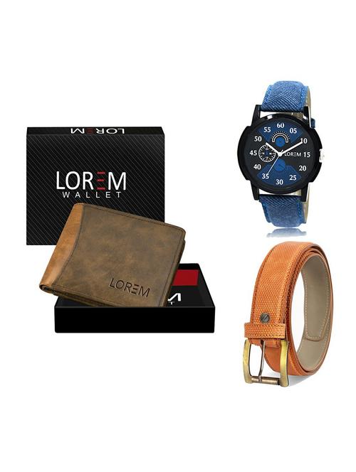 belt, wallet & watch gift combo - 19358824 - Very Small Image - 1