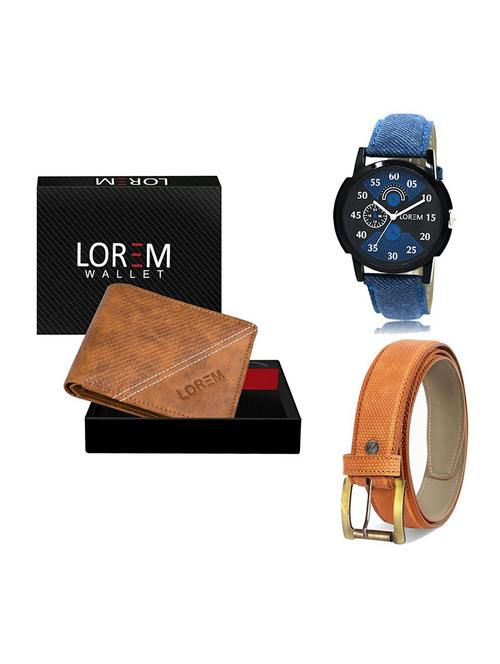 belt, wallet & watch gift combo - 19358845 - Very Small Image - 1