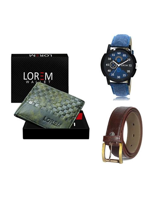 belt, wallet & watch gift combo - 19358862 - Very Small Image - 1