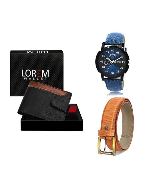 belt, wallet & watch gift combo - 19358881 - Very Small Image - 1