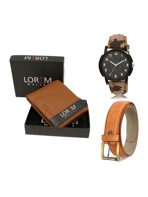 belt, wallet & watch gift combo - 19358887 - Very Small Image - 1