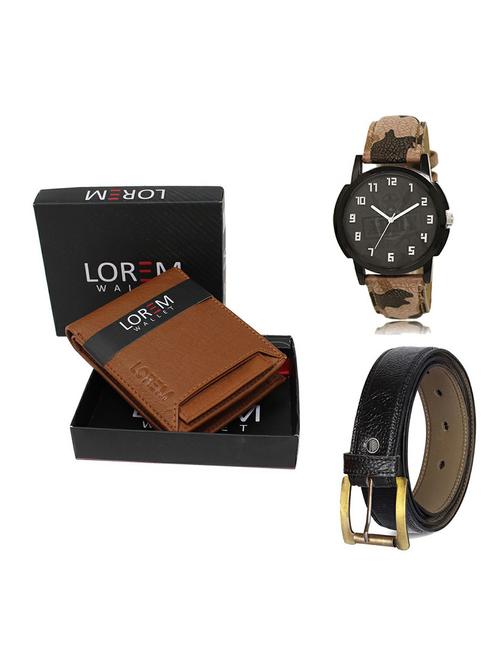 belt, wallet & watch gift combo - 19358894 - Very Small Image - 1