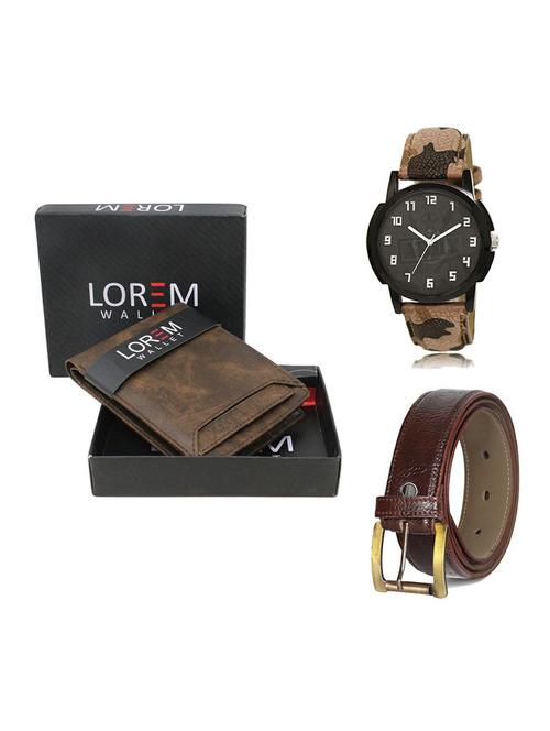 belt, wallet & watch gift combo - 19358898 - Very Small Image - 1