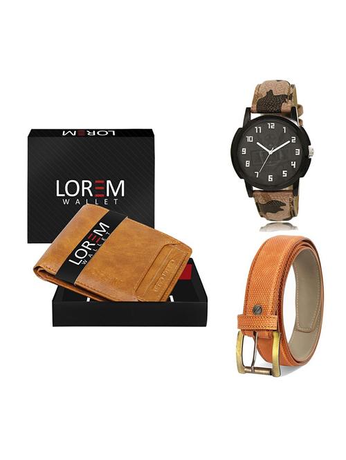 belt, wallet & watch gift combo - 19358899 - Very Small Image - 1