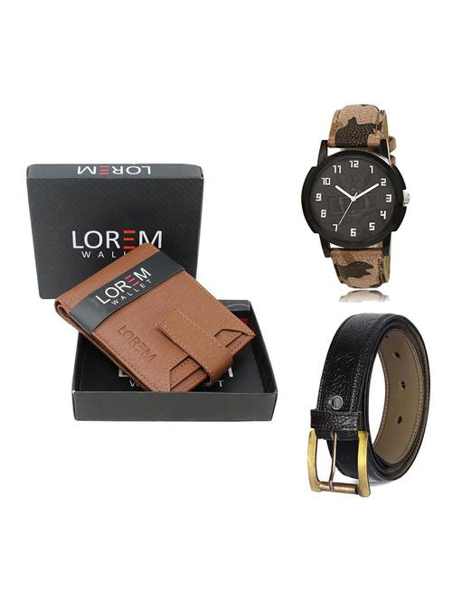 belt, wallet & watch gift combo - 19358912 - Very Small Image - 1