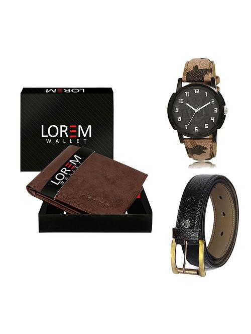 belt, wallet & watch gift combo - 19358918 - Very Small Image - 1