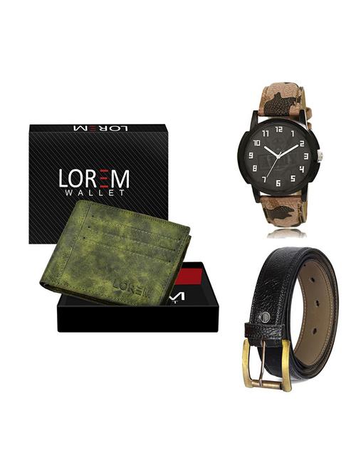 belt, wallet & watch gift combo - 19358933 - Very Small Image - 1