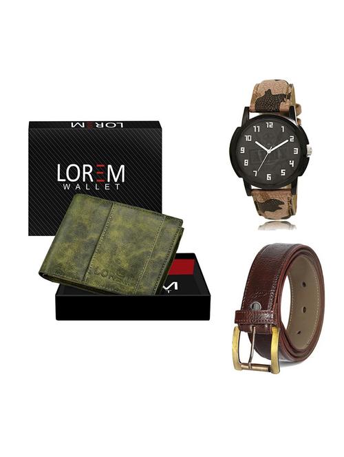 belt, wallet & watch gift combo - 19358937 - Very Small Image - 1