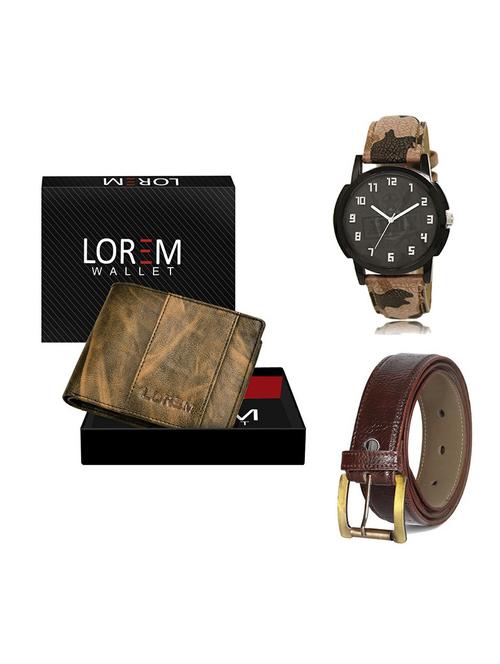 belt, wallet & watch gift combo - 19358943 - Very Small Image - 1
