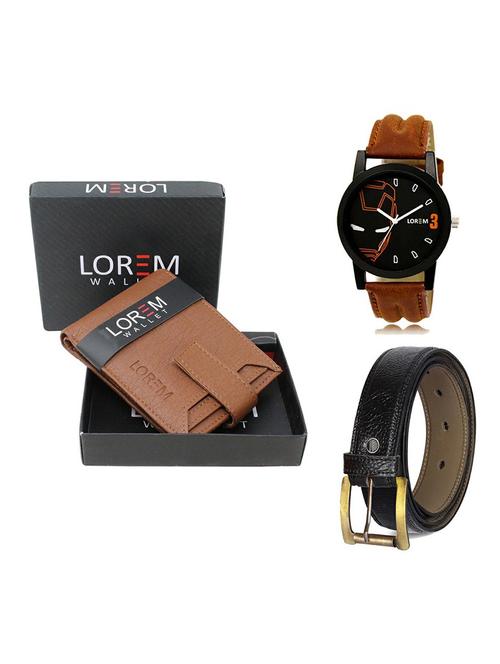 belt, wallet & watch gift combo - 19359047 - Very Small Image - 1