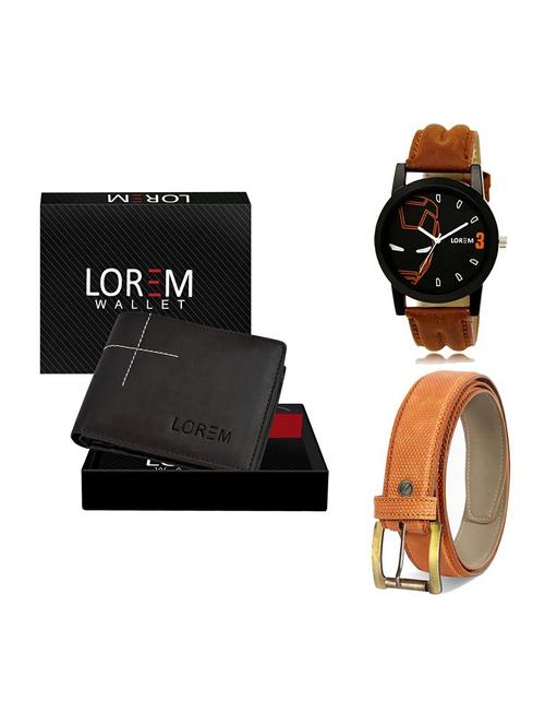 belt, wallet & watch gift combo - 19359139 - Very Small Image - 1