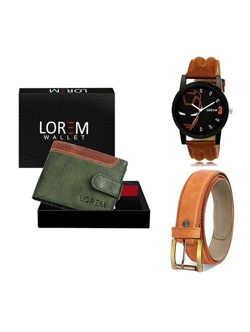 belt, wallet & watch gift combo - 19359154 - Very Small Image - 1