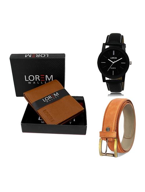 belt, wallet & watch gift combo - 19359160 - Very Small Image - 1