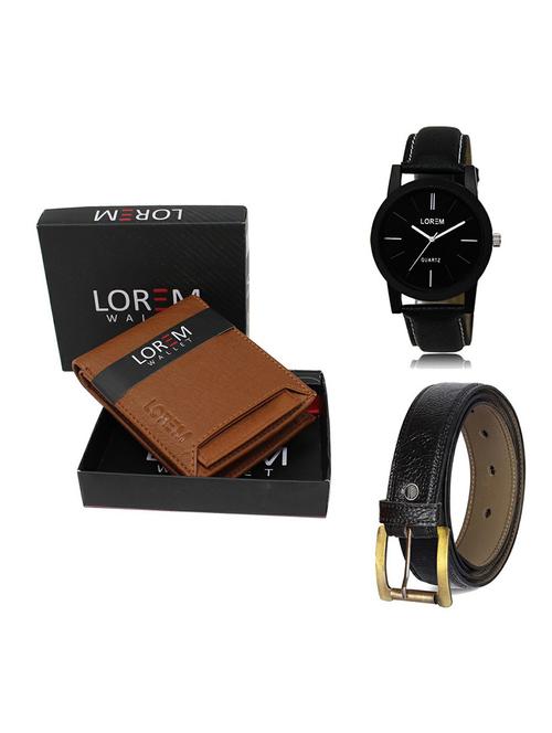 belt, wallet & watch gift combo - 19359164 - Very Small Image - 1