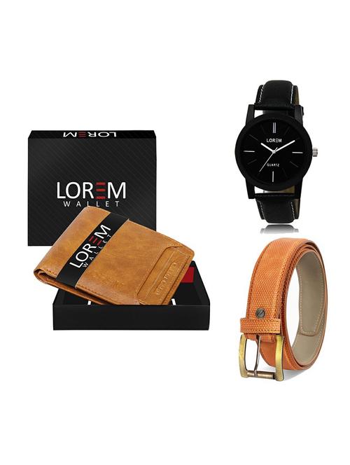 belt, wallet & watch gift combo - 19359169 - Very Small Image - 1
