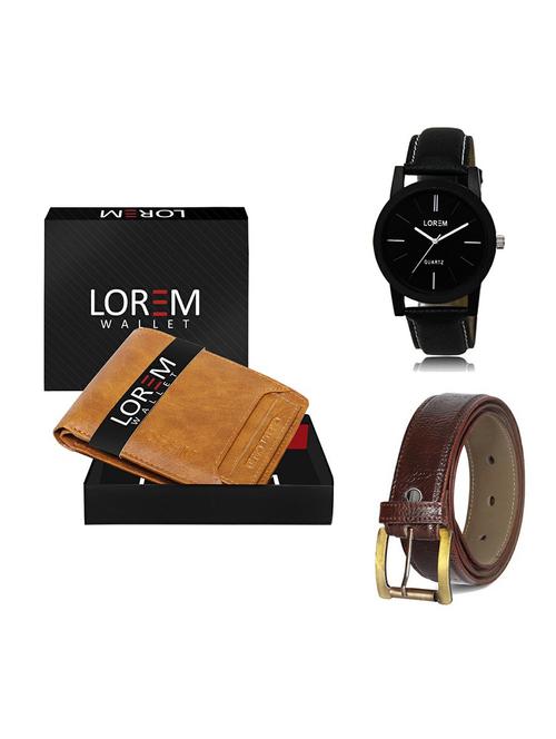 belt, wallet & watch gift combo - 19359171 - Very Small Image - 1