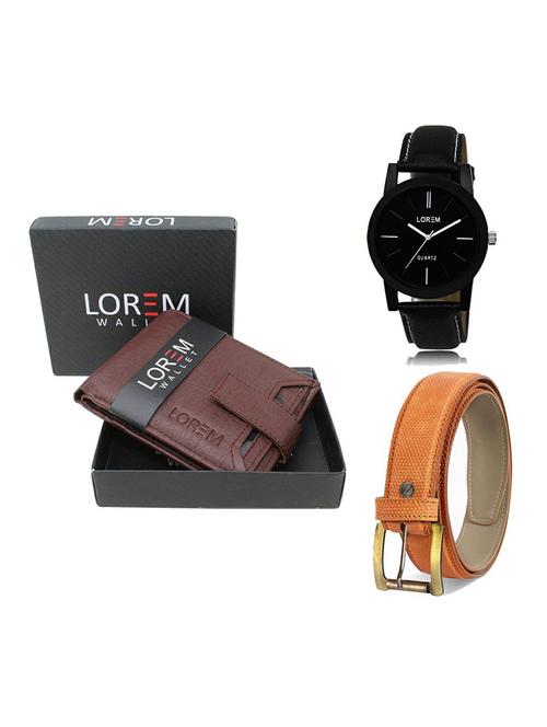 belt, wallet & watch gift combo - 19359178 - Very Small Image - 1