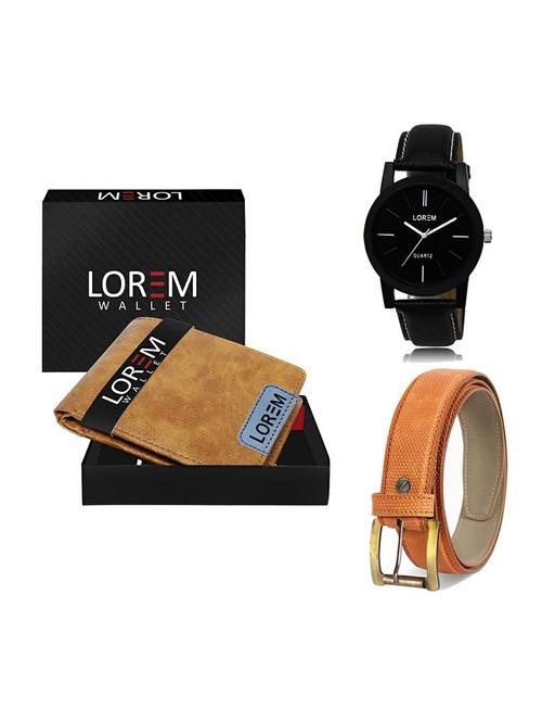 belt, wallet & watch gift combo - 19359184 - Very Small Image - 1