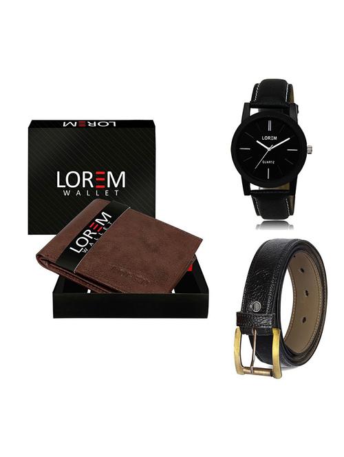 belt, wallet & watch gift combo - 19359188 - Very Small Image - 1
